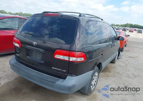 2003 Toyota Sienna Ce из США, поврежденный, VIN 4T3ZF19C63U552983